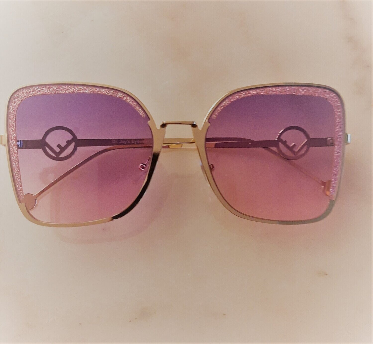 Gold Trim Sunglasses