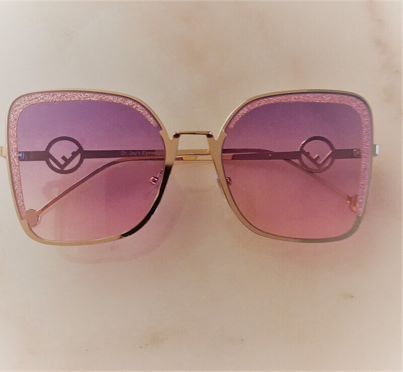 Gold Trim Sunglasses