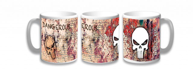 TAZA CERAMICA CALAVERA
