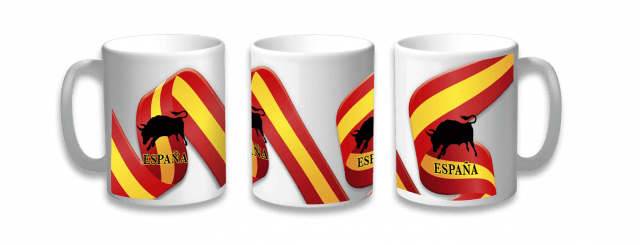 TAZA CERÁMICA  ESPAÑA TORO