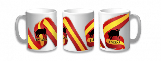 TAZA CERÁMICA ESPAÑA TORO