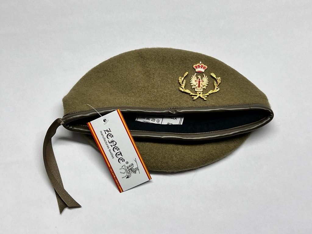BOINA COLOR CAQUI DEL EJERCITO DE TIERRA PARA SUBOFICIALES