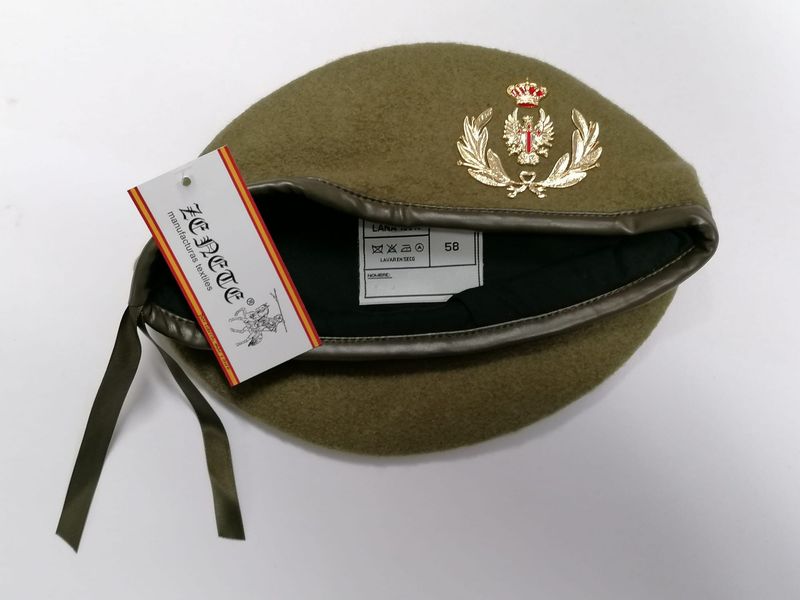 BOINA COLOR CAQUI DEL EJERCITO DE TIERRA PARA GENERALES