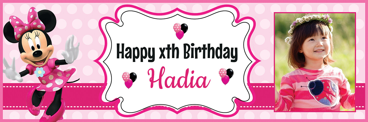 Minnie Mouse Birthday Banners