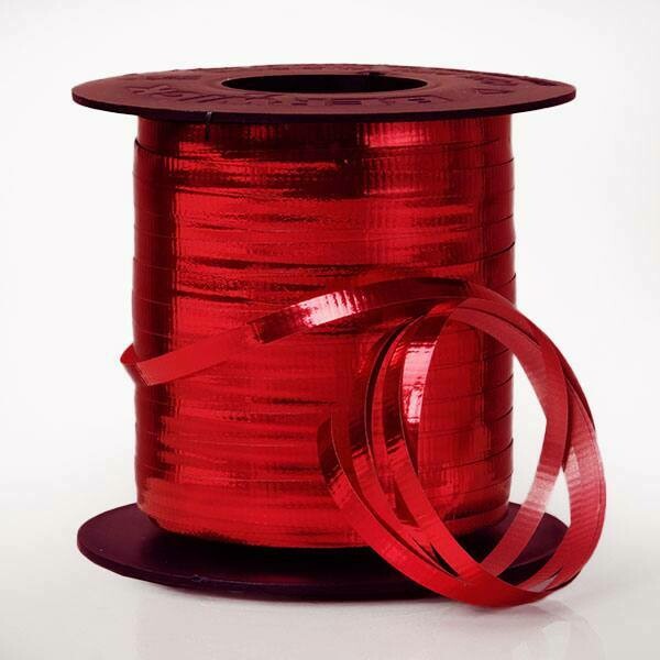 Metallic Red Curling Ribbon