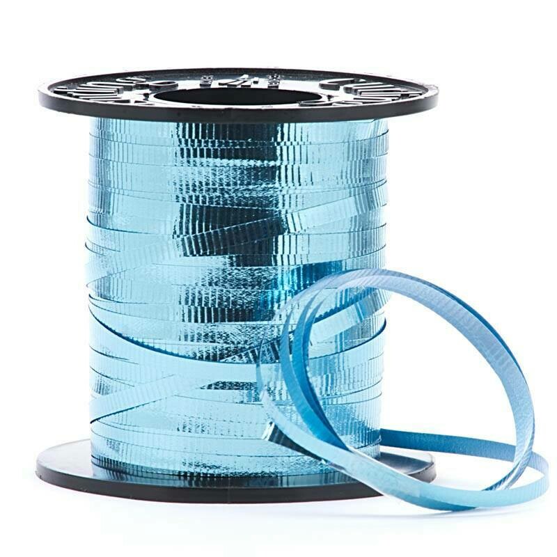 Metallic Light Blue Curling Ribbon