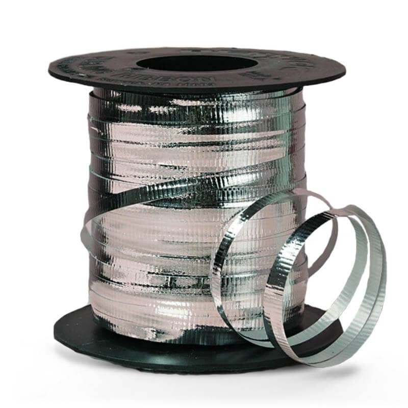 Metallic Silver Curling Ribbon