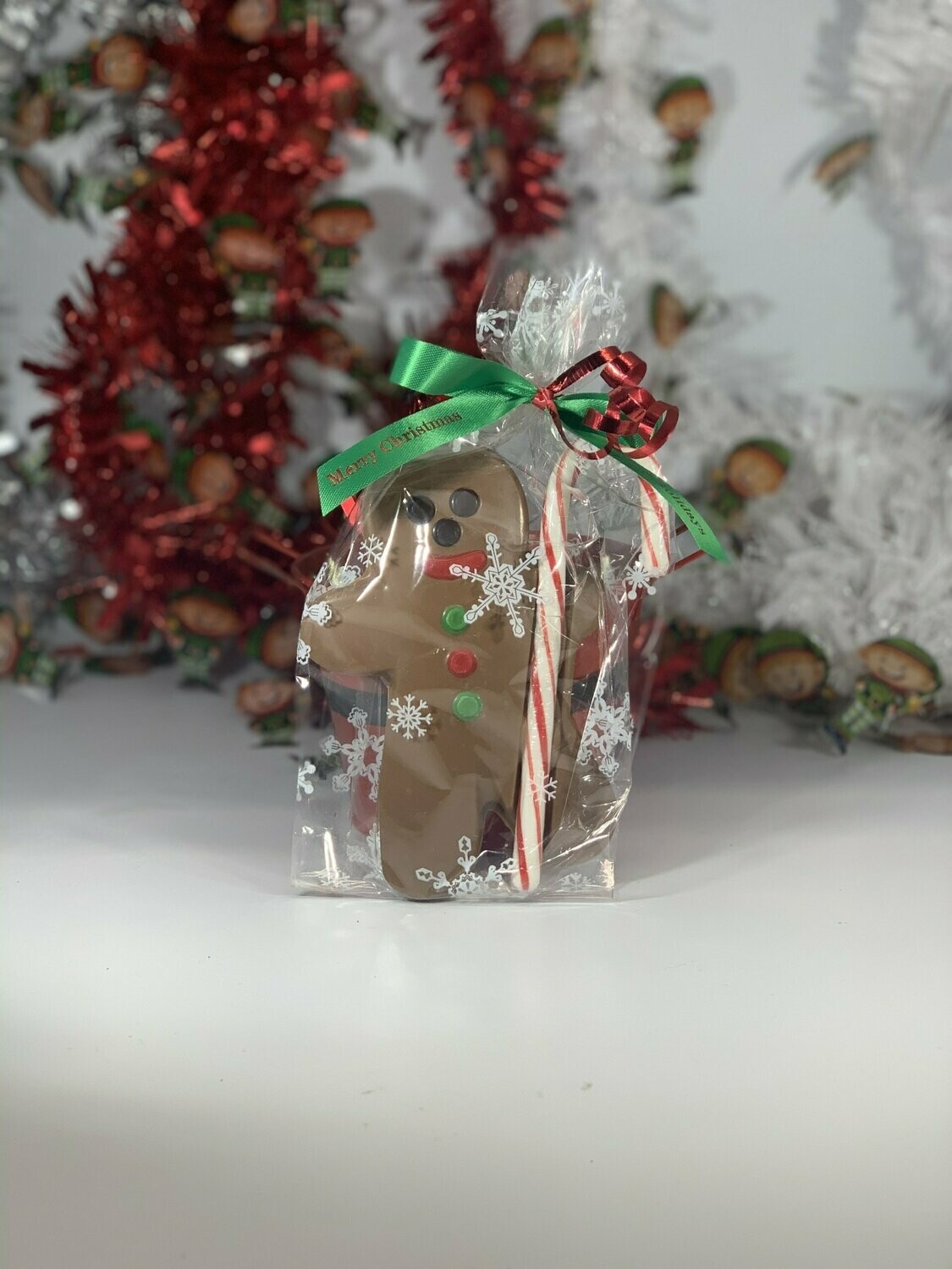 Gingerbread Man with Candy Cane
