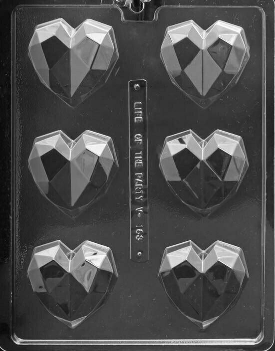 Geometric Heart Hot Cocoa Bomb Mold