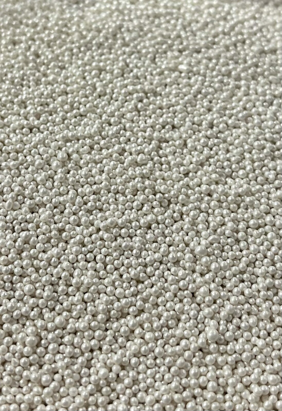 Metallic White Nonpareils