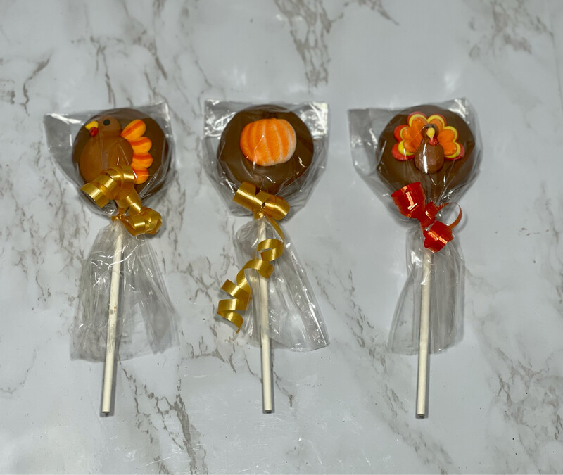 Chocolate Covered Oreos- Thanksgiving Themed