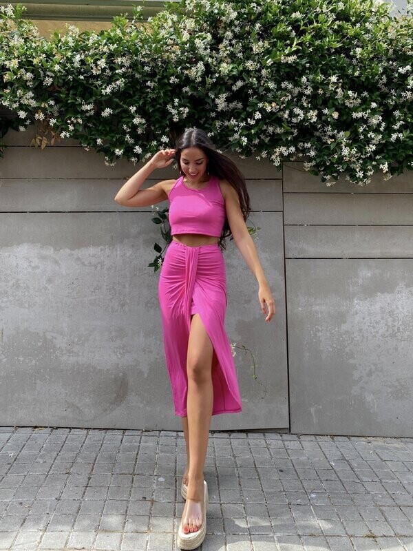 Conjunto Candela fucsia