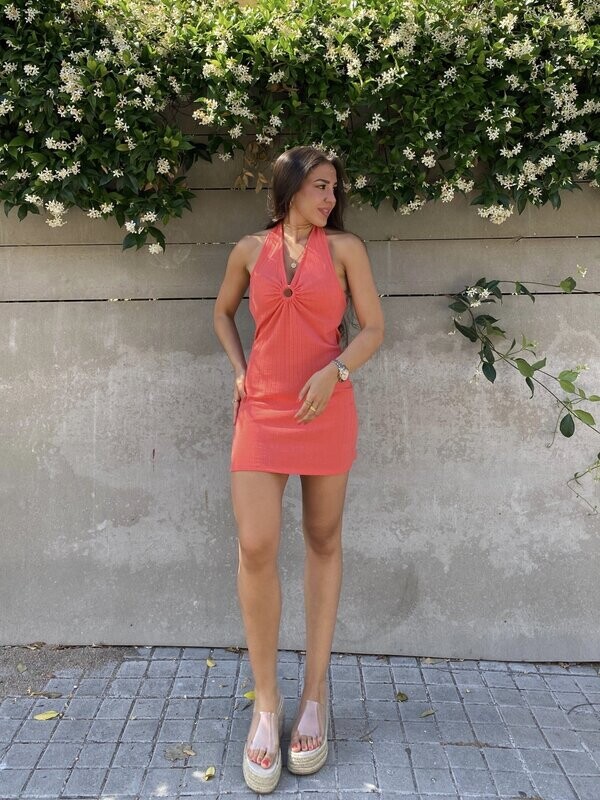 Vestido Alba coral