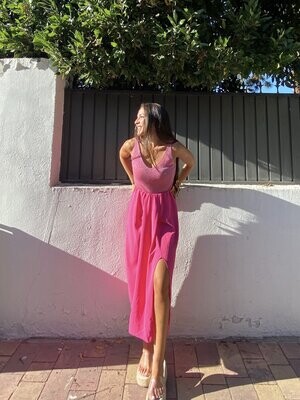 Falda pareo rosa