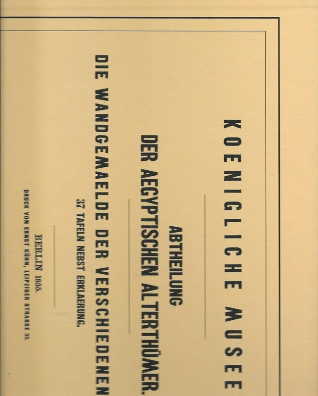 Nachdruck der Aufstellung der Ägyptischen Ausstellung 1855  in Berlin Museumsinsel