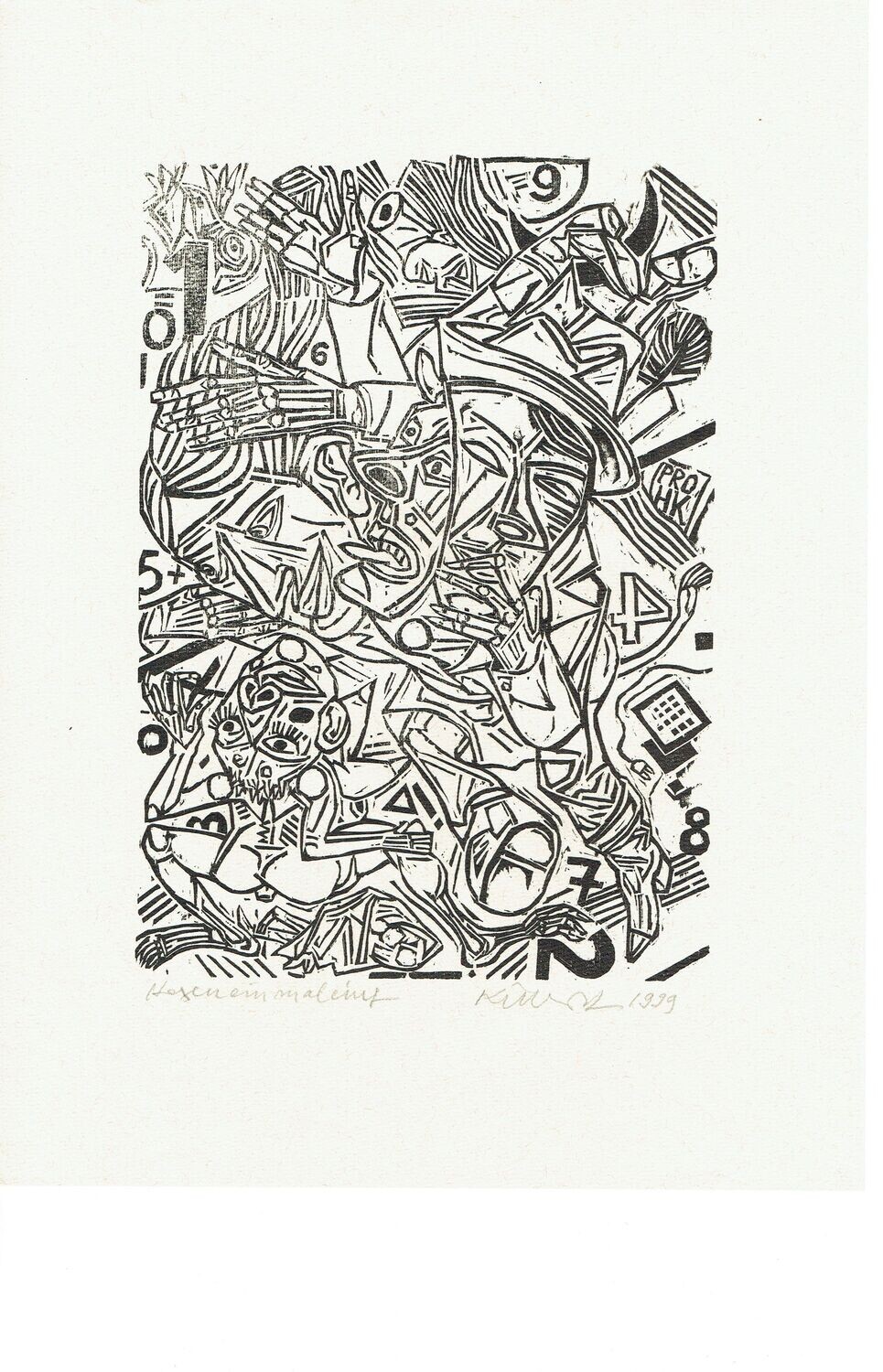 Je Grafik ein Preis von 125.- Euro. Verbindlich und Wahl. Größe  210 X 250 mm