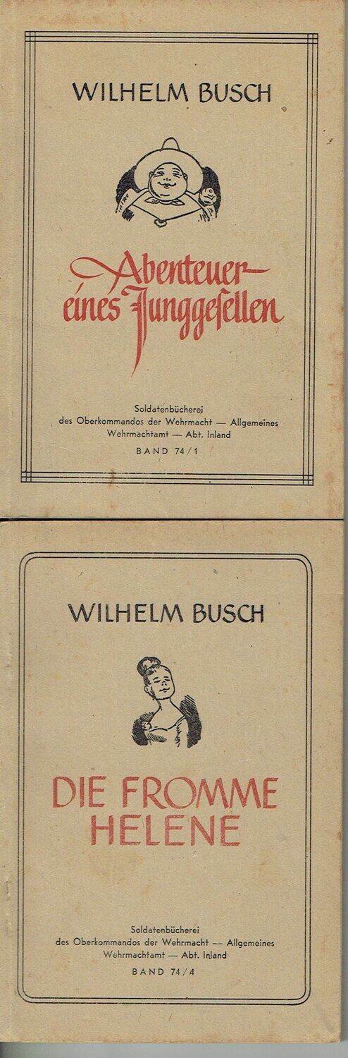 Drei kleine Büchlein von Wilhelm Busch