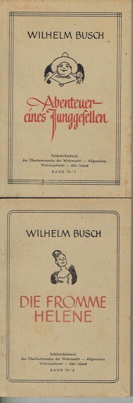 Drei kleine Büchlein von Wilhelm Busch