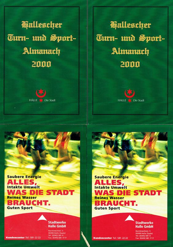 Sportalmanach aus dem Jahre 2000 Sportalmanach aus dem Jahre 2000