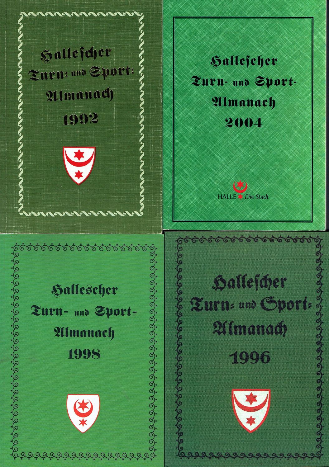 Vier Sportalmanache, die der SSB vor ca. 20 Jahren herausgegeben hat