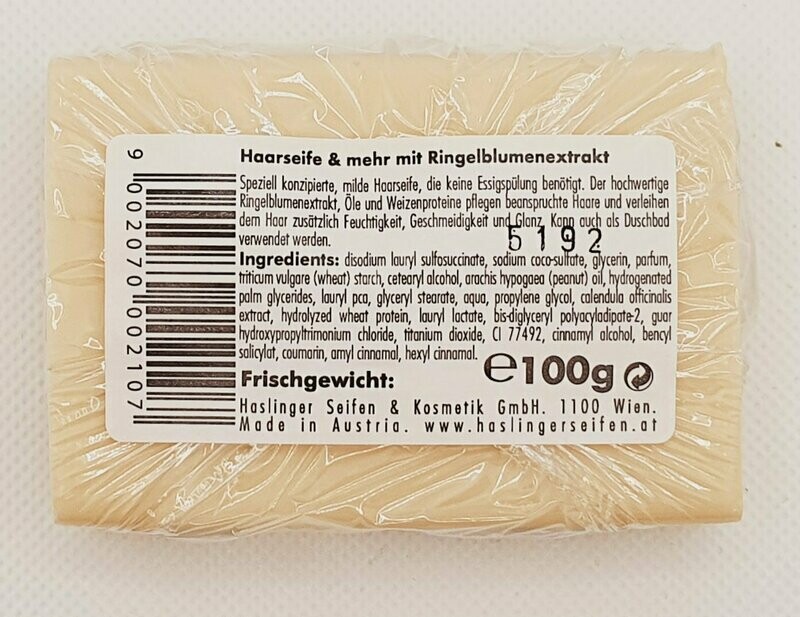 Haarseife & mehr Ringelblumenextrakt 100 g Haarseife & mehr Ringelblumenextrakt 100 g