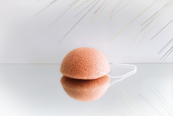 Konjac Schwamm Rosa Tonerde
