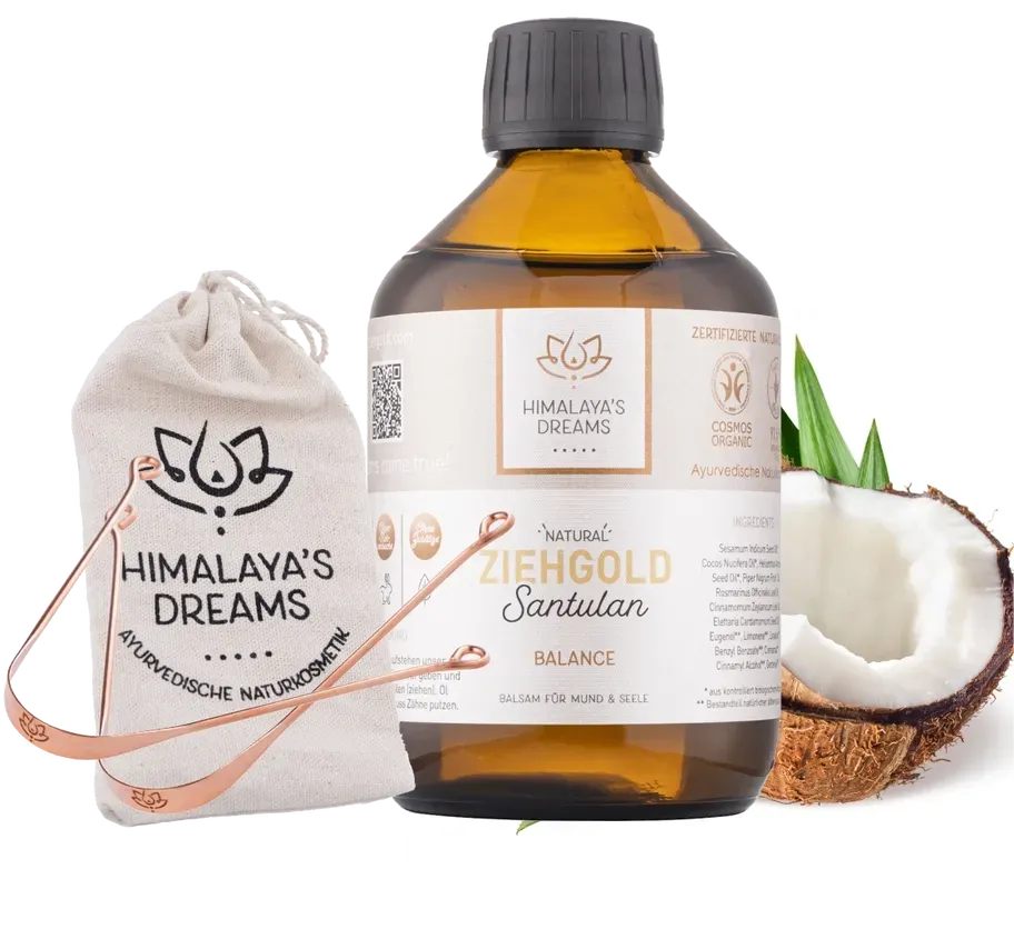 Ziehgold-Set Mundziehöl & Zungenreiniger 250 ml