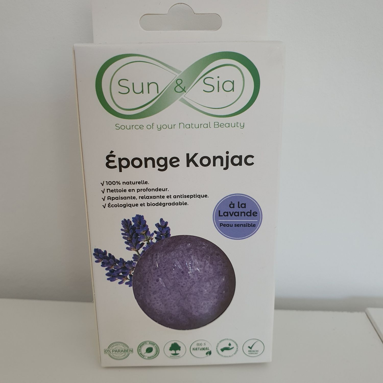 Konjac Schwamm Lavendel