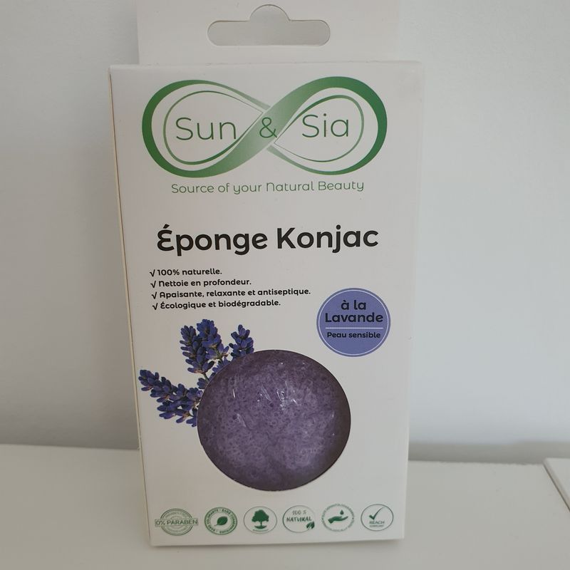 Konjac Schwamm Lavendel