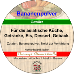 Bananenpulver 50g Bananenpulver 50g