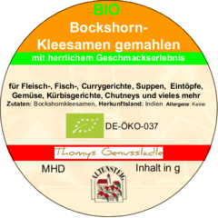 Bockshornkleesamen gemahlen BIO 50g