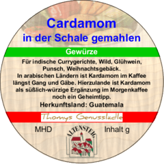 Cardamom in der Schale gemahlen 50g