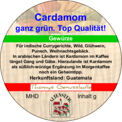 Cardamom ganz grün 50g