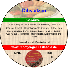 Dillspitzen 40g