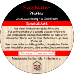 Szechuanpfeffer ganz Wildsammlung 1a Qualität 35g