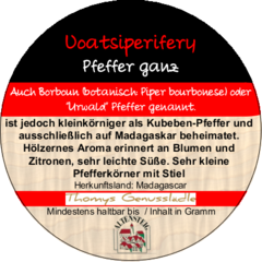 Voatsiperifery Pfeffer ganz 50g