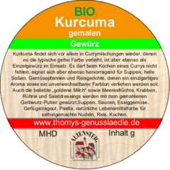 Kurcuma gemahlen BIO 50g