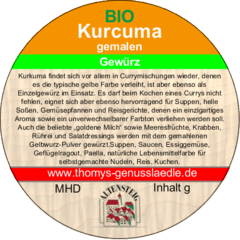 Kurcuma gemahlen BIO 50g Kurcuma gemahlen BIO 50g