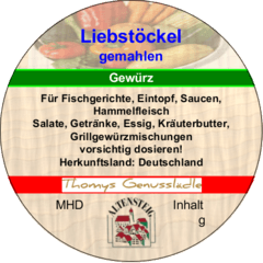 Liebstöckel gemahlen 40g