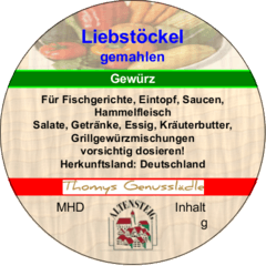 Liebstöckel gemahlen 40g Liebstöckel gemahlen 40g