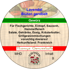 Lavendel Blüten gerebelt 30g Lavendel Blüten gerebelt 30g