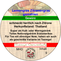 Lemongras Zitronengras gemahlen 40 Lemongras Zitronengras gemahlen 40