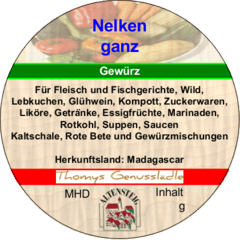 Nelken ganz 35g Nelken ganz 35g