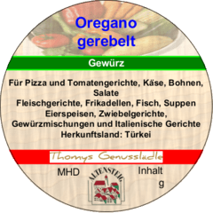 Oregano gerebelt 40g