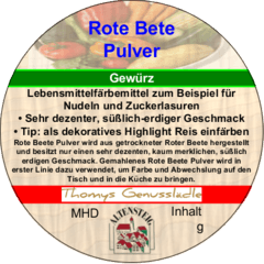 Rote Bete Pulver 50g Rote Bete Pulver 50g
