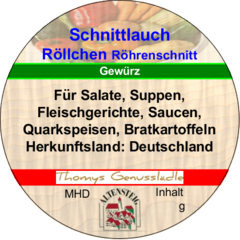 Schnittlauch Röllchen Röhrenschnitt 15g Schnittlauch Röllchen Röhrenschnitt 15g