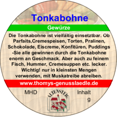 Tonka Bohnen ganz 15g