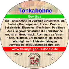 Tonka Bohnen ganz 15g Tonka Bohnen ganz 15g
