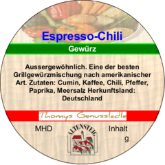 Espresso-Chili Gewürz 50g
