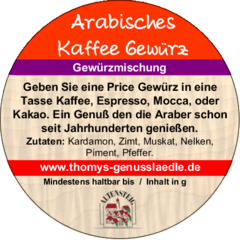Arabisches Kaffee Gewürz 50g